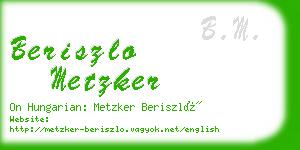 beriszlo metzker business card